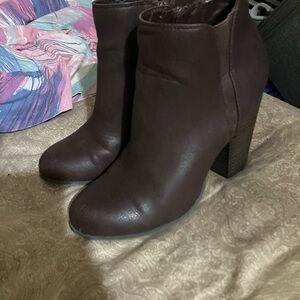 Fergalicious by Fergie Women's Brown Ankle Boots